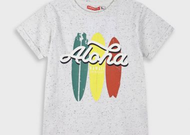 Μακό κοντομάνικη μπλούζα με τύπωμα για αγόρι | ΕΚΡΟΥ - Energiers - 